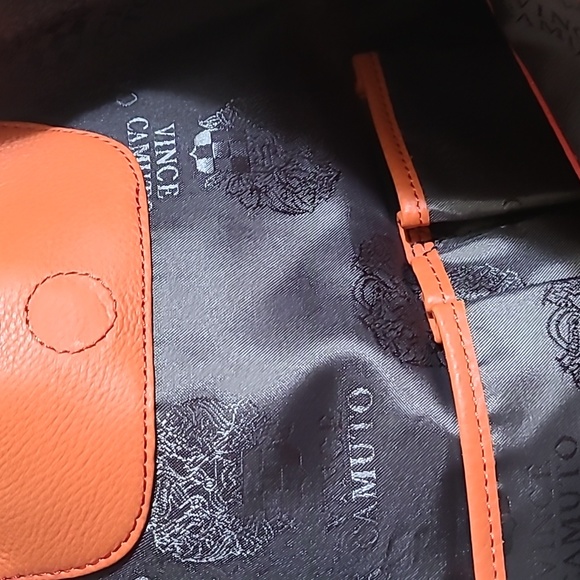 Vince Camuto Leather Monnogram Handbag - Picture 7 of 10